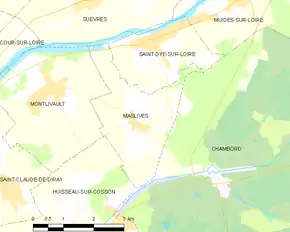 Poziția localității Maslives