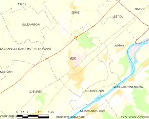 Poziția localității Mer