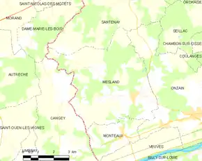 Poziția localității Mesland