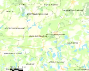 Poziția localității Neung-sur-Beuvron