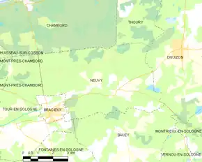 Poziția localității Neuvy