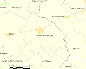 Poziția localității Ouzouer-le-Marché