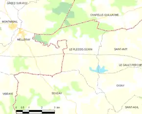 Poziția localității Le Plessis-Dorin