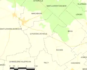 Poziția localității Le Plessis-l'Échelle