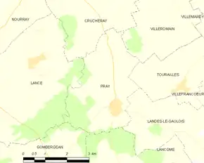 Poziția localității Pray