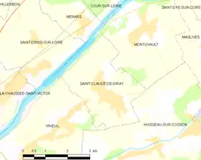 Poziția localității Saint-Claude-de-Diray