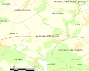 Poziția localității Saint-Lubin-en-Vergonnois