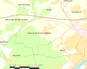 Poziția localității Saint-Sulpice-de-Pommeray