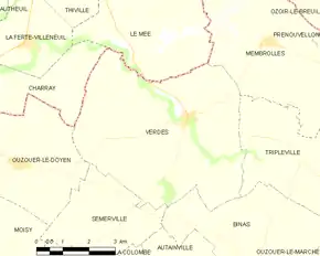 Poziția localității Verdes