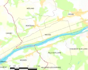 Poziția localității Veuves