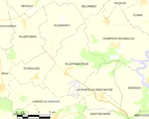 Poziția localității Villefrancœur