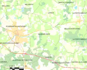 Poziția localității Villeherviers