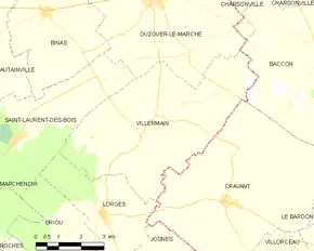 Poziția localității Villermain
