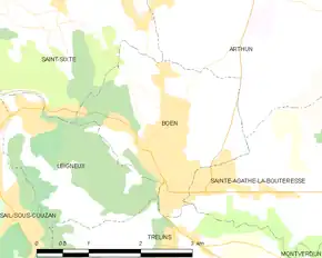 Poziția localității Boën-sur-Lignon
