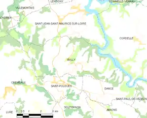 Poziția localității Bully