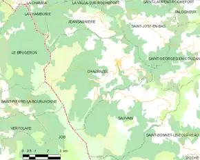 Poziția localității Chalmazel