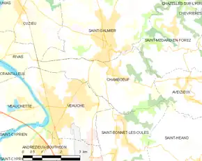 Poziția localității Chambœuf