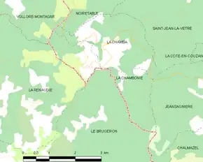 Poziția localității La Chambonie