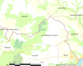 Poziția localității La Chapelle-Villars