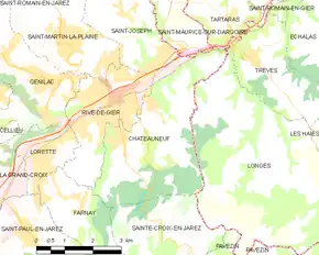 Poziția localității Châteauneuf