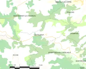 Poziția localității Châtelneuf