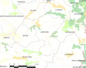 Poziția localității Jarnosse