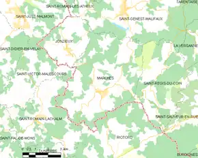 Poziția localității Marlhes