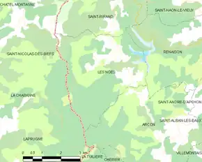 Poziția localității Les Noës