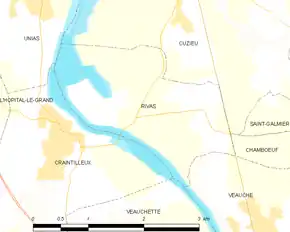 Poziția localității Rivas