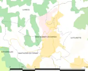 Poziția localității Saint-Bonnet-le-Château