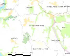 Poziția localității Saint-Cyr-de-Favières
