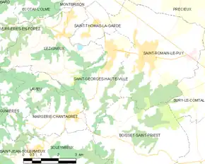 Poziția localității Saint-Georges-Haute-Ville