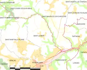 Poziția localității Saint-Joseph