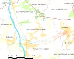 Poziția localității Saint-Nizier-sous-Charlieu