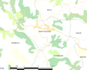Poziția localității Saint-Polgues