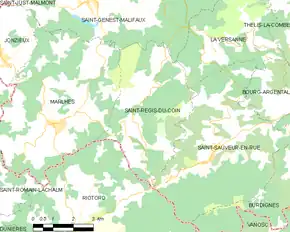 Poziția localității Saint-Régis-du-Coin