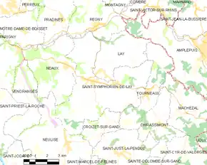 Poziția localității Saint-Symphorien-de-Lay