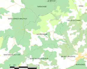 Poziția localității La Versanne