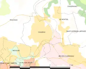 Poziția localității Chadrac