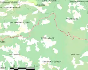 Poziția localității Chassignolles