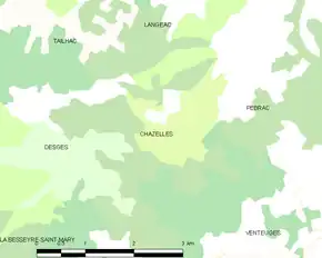 Poziția localității Chazelles