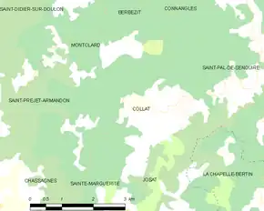 Poziția localității Collat