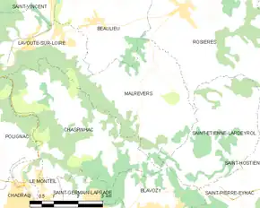 Poziția localității Malrevers
