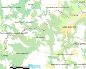 Poziția localității Malvalette