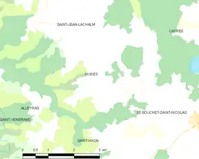 Poziția localității Ouides