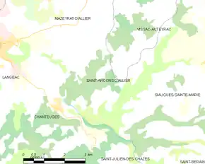 Poziția localității Saint-Arcons-d'Allier