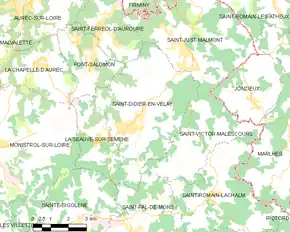 Poziția localității Saint-Didier-en-Velay