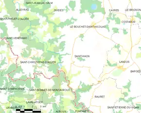 Poziția localității Saint-Haon
