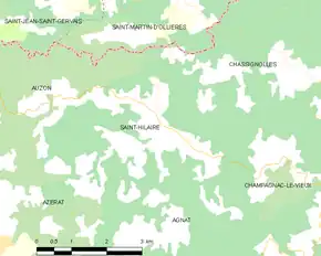 Poziția localității Saint-Hilaire