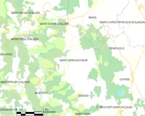 Poziția localității Saint-Jean-Lachalm